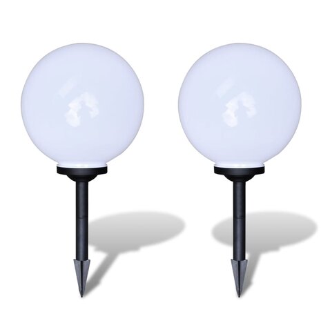 Tuinpadlampen 2 st met grondpin LED 30 cm 2