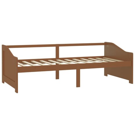 Bedbank 3-zits massief grenenhout honingbruin 90x200 cm 3