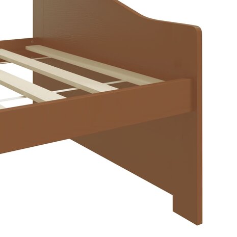 Bedbank 3-zits massief grenenhout honingbruin 90x200 cm 7