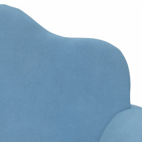 Kinderslaapbank 2-zits zacht pluche blauw 7