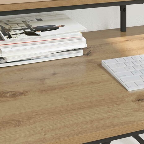 Bureau Artisan Eiken Bewerkt hout 100 x 50 x 90 cm 4