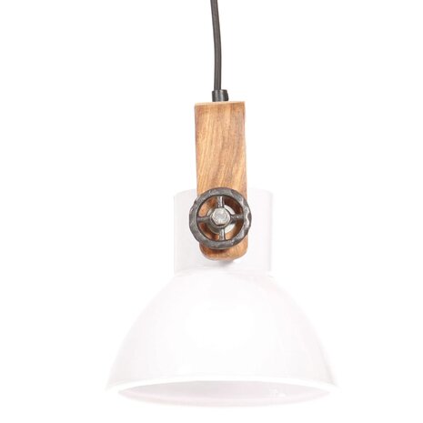 Hanglamp industrieel rond 25 W E27 19 cm wit 4