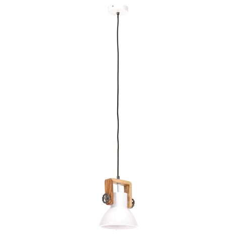 Hanglamp industrieel rond 25 W E27 19 cm wit 5