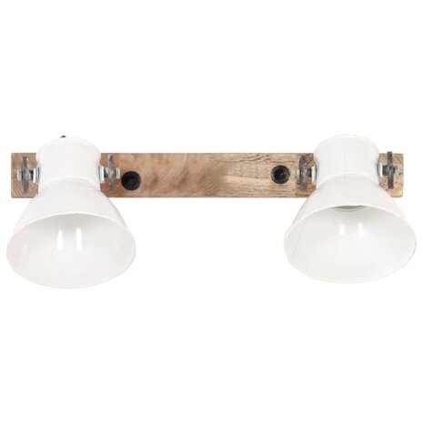 Wandlamp industrieel E27 45x25 cm wit 3