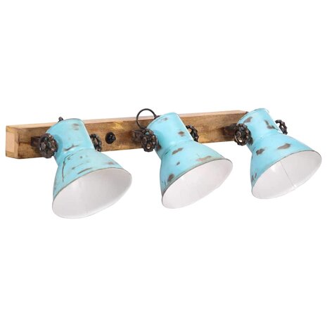 Wandlamp 25 W E27 65x25 cm verweerd blauw 2