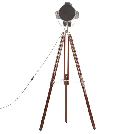 Vloerlamp driepoot 180 cm massief mangohout       5