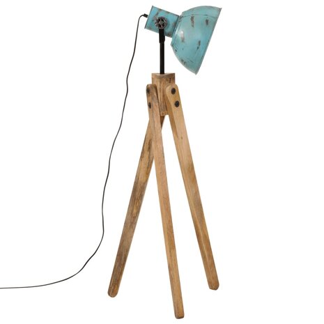 Vloerlamp 25 W E27 45x45x120 cm verweerd blauw 4