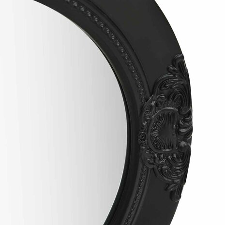 Wandspiegel barok stijl 50 cm zwart 3