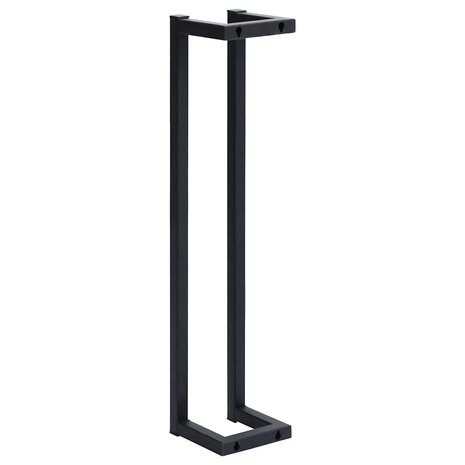 Handdoekenrek 12,5x12,5x60 cm ijzer zwart 6