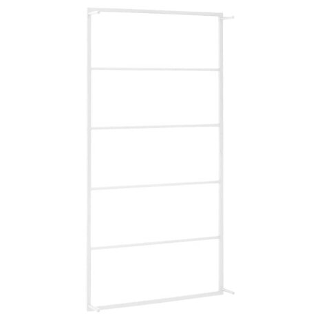 Handdoekenrek wit 60x10x116 cm staal 4
