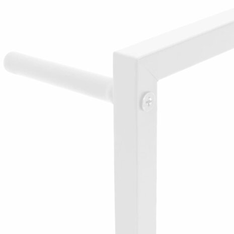 Handdoekenrek wit 60x10x116 cm staal 5