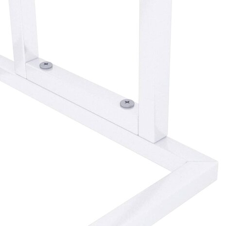 Handdoekenrek vrijstaand 48x24x78,5 cm ijzer wit 8
