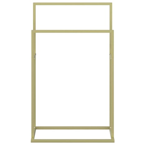 Handdoekenrek vrijstaand 48x24x78,5 cm ijzer goudkleurig 5