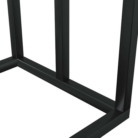 Handdoekenrek vrijstaand 48x24x79 cm ijzer zwart 8