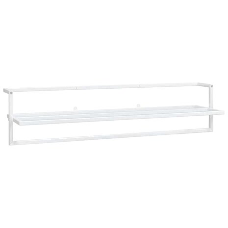 Handdoekenrek 95x25x22 cm ijzer wit 2