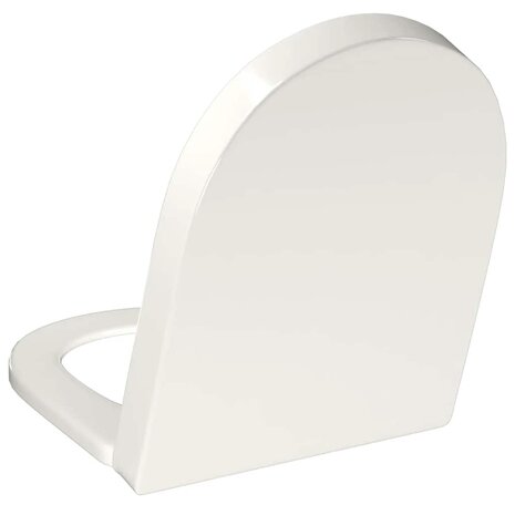 Toiletbril soft-close met quick-release ontwerp vierkant wit 7