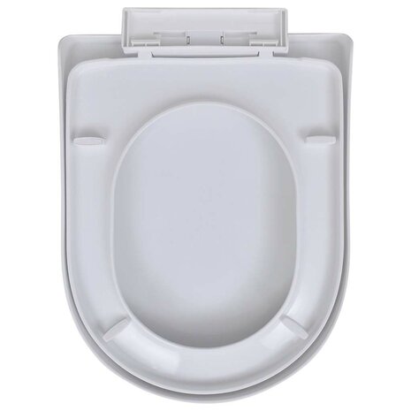 Toiletbrillen met soft-close deksels 2 st kunststof wit 4