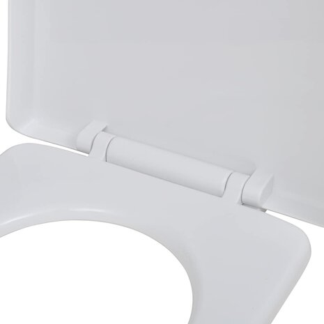 Toiletbrillen met soft-close deksels 2 st kunststof wit 5