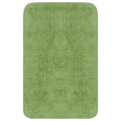 Badmattenset stof groen 3-delig 2