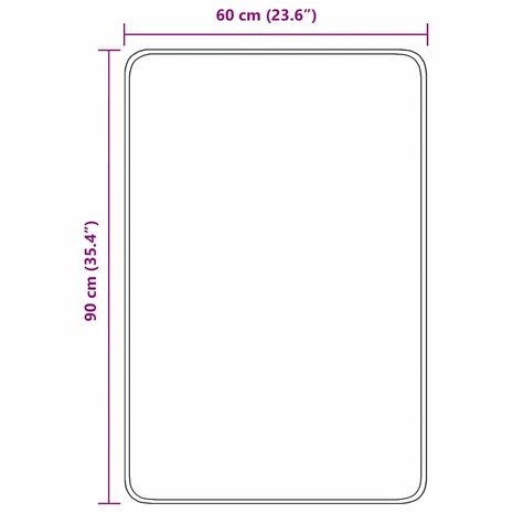 Antislip Badmat Grijs 60 x 90 cm PP 8