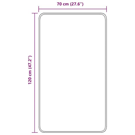 Antislip Badmat Bruin 70 x 120 cm PP 8