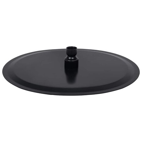 Regendouchekop rond 30 cm roestvrij staal zwart 4