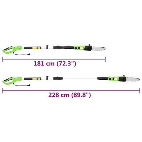 Kettingzaag telescopisch 710 W 25 cm 9