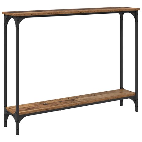 Wandtafel met plank Oud Hout 100 x 22,5 x 75 cm Bewerkt hout 2