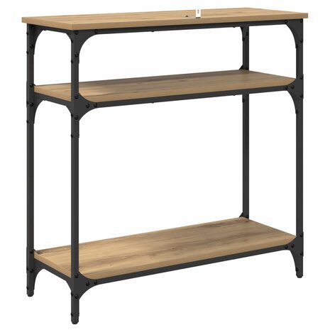 Wandtafel Artisan Eiken 75 x 29 x 75 cm Bewerkt hout 7