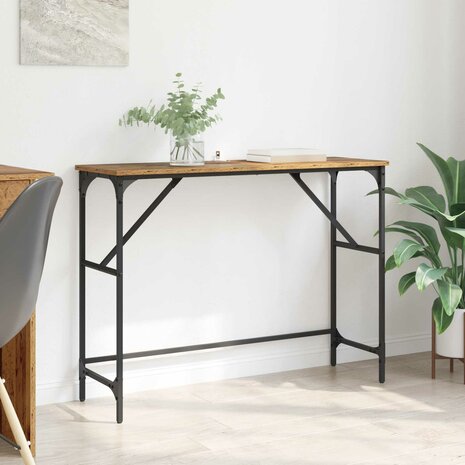 Wandtafel Oudhout 100 x 32 x 75 cm Bewerkt hout 1