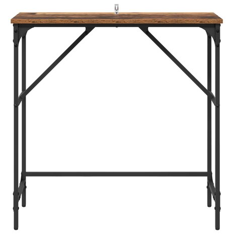 Wandtafel Oudhout 75 x 32 x 75 cm Bewerkt hout 5