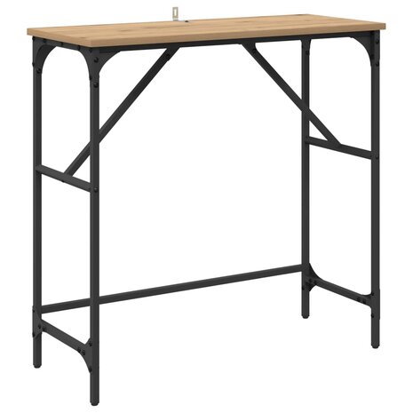 Wandtafel Artisan Eiken 75 x 32 x 75 cm Bewerkt hout 2