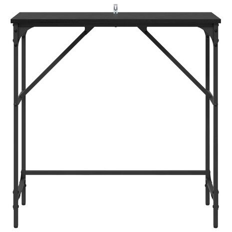 Wandtafel Zwart Eiken 75 x 32 x 75 cm Bewerkt hout 5