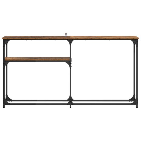 Wandtafel Oud hout 145x22.5x75cm Bewerkt hout 5