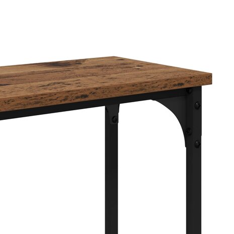 Wandtafel Oud hout 145x22.5x75cm Bewerkt hout 8