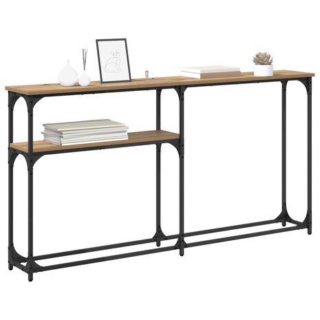 Wandtafel Artisan Eiken 145 x 22,5 x 75 cm Bewerkt hout 3