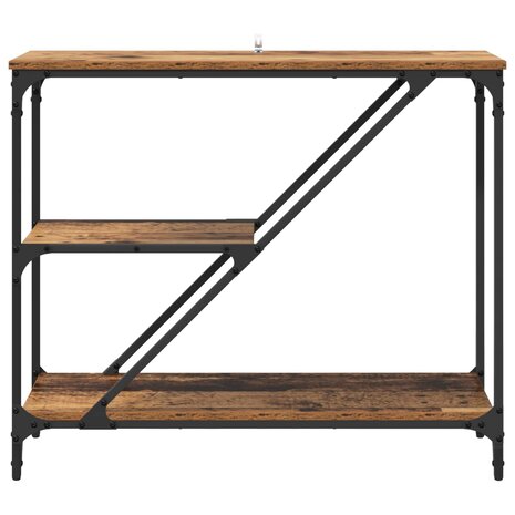 Wandtafel Oud Hout 88,5 x 30 x 75 cm Bewerkt hout 5