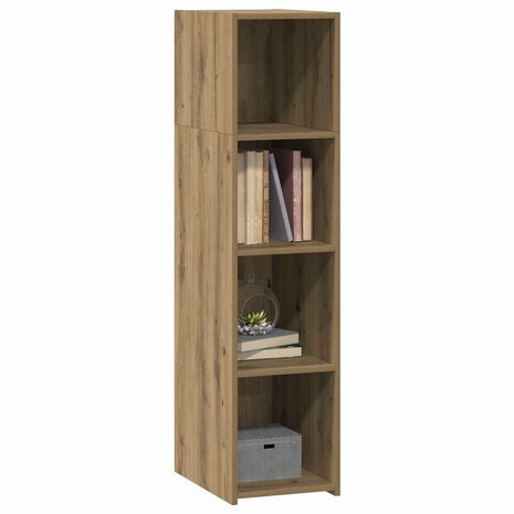 Hoge kast Artisanaal eiken 30 x 41 x 124 cm Bewerkt hout 2