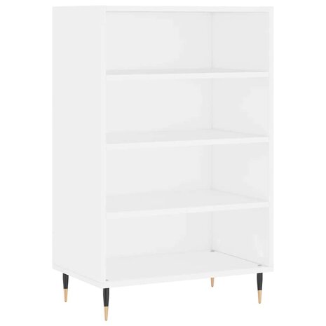 Hoge kast 57x35x90 cm bewerkt hout wit 2