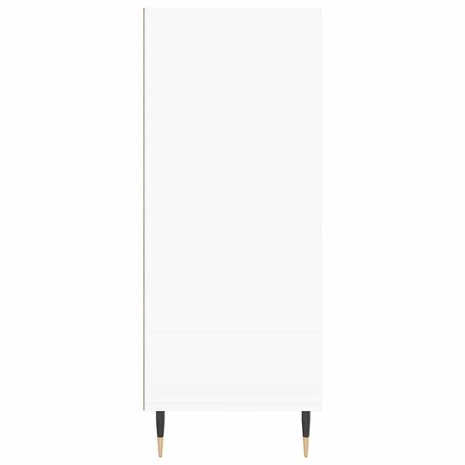 Hoge kast 57x35x90 cm bewerkt hout wit 5