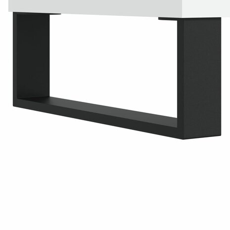 Hoge kast 57x35x90 cm bewerkt hout wit 7