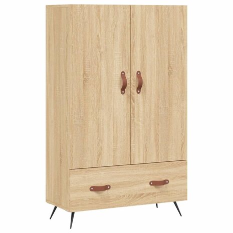 Hoge kast 69,5x31x115 cm bewerkt hout sonoma eikenkleurig 1