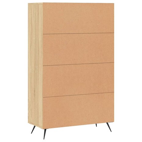 Hoge kast 69,5x31x115 cm bewerkt hout sonoma eikenkleurig 8