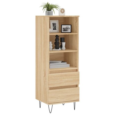 Hoge kast 40x36x110 cm bewerkt hout sonoma eiken 3