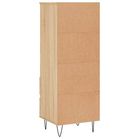 Hoge kast 40x36x110 cm bewerkt hout sonoma eiken 8