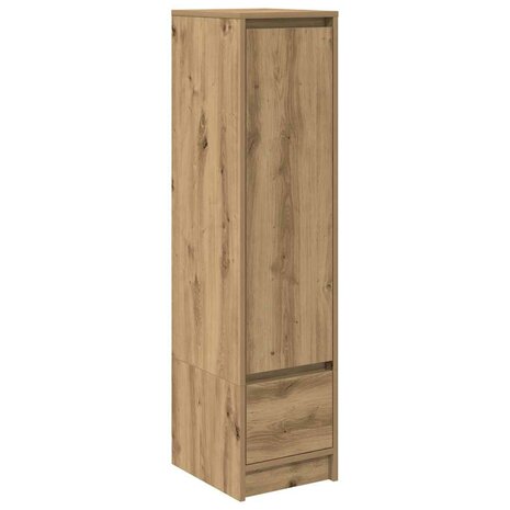 Highboard 29,5x34x119,5 cm spaanplaat eikenkleurig eikenkleurig 2