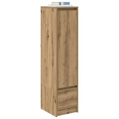 Highboard 29,5x34x119,5 cm spaanplaat eikenkleurig eikenkleurig 4