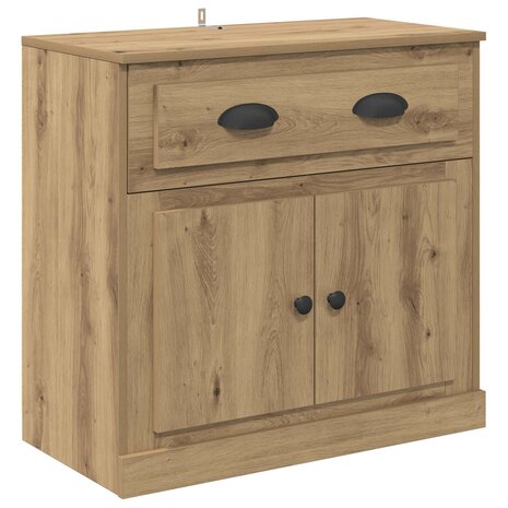 Highboard Artisan Eiken 70 x 35,5 x 67,5 cm Bewerkt hout 2