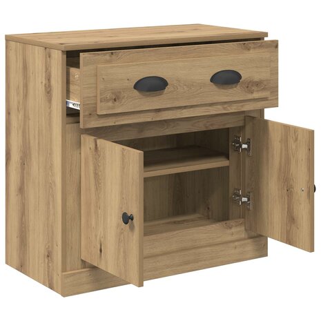 Highboard Artisan Eiken 70 x 35,5 x 67,5 cm Bewerkt hout 5