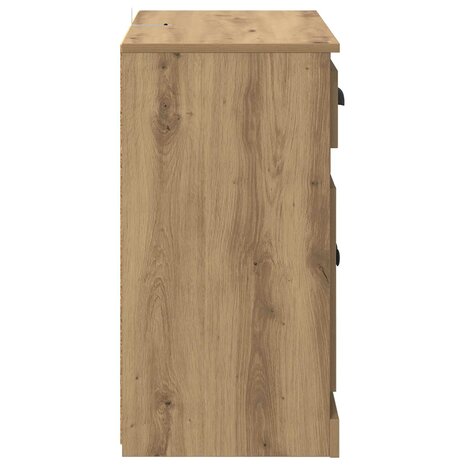 Highboard Artisan Eiken 70 x 35,5 x 67,5 cm Bewerkt hout 7